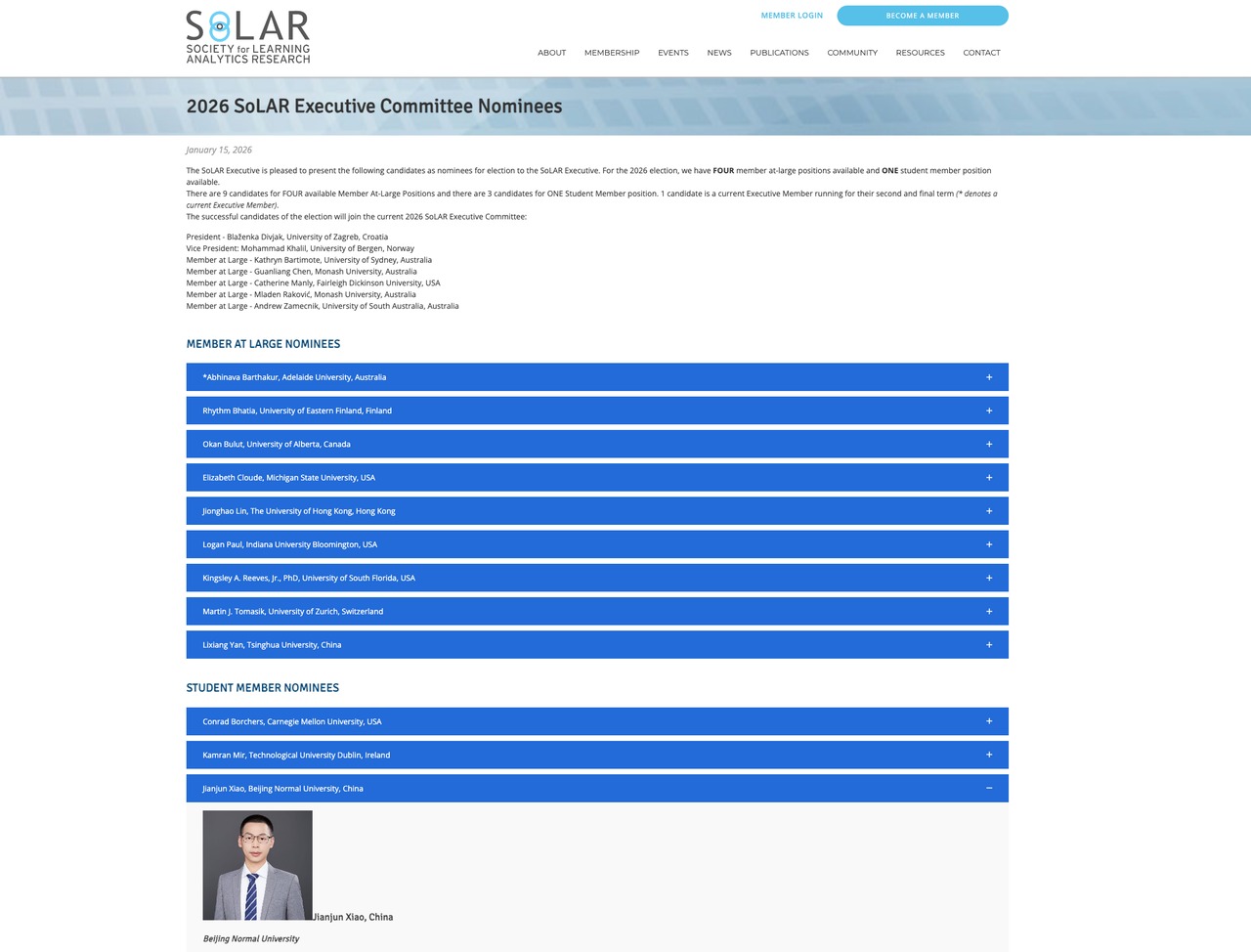 SoLAR 候选人